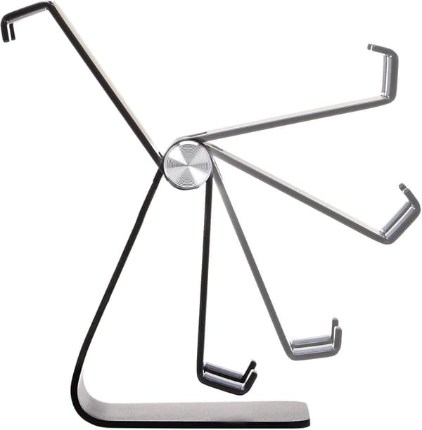 Justerbar telefonholder for iPhone og Android, enkel, dobbel, svart