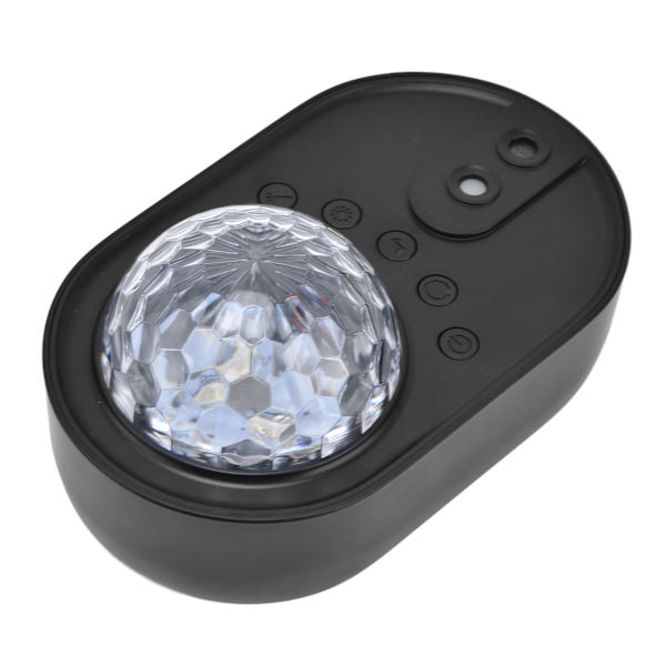 Rumsskibsprojektionslampe RGB-effekter Fjernbetjening Trådløs forbindelse Mini Rumskib Farverig lampe til værelse Fest Sort