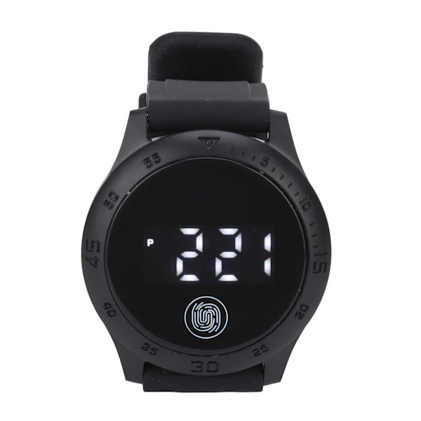 HZ2030 LED Digitalt Ur Koreansk Stil Vandafvisende Touch Snygt Armbåndsur til Mænd Kvinder Studerende Sort