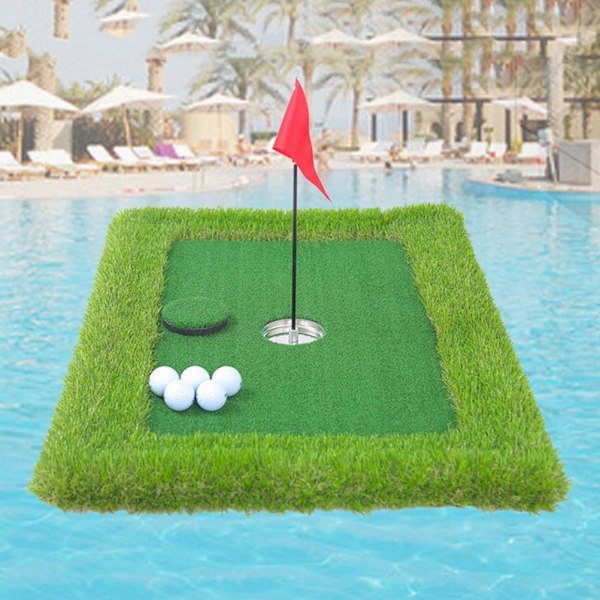Floating Green för Pool Outdoor Backyard Game Summer Pool Yard Floating Green Game