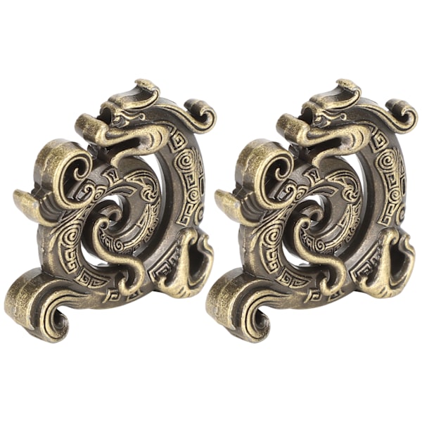 2 stk. Røgelsespindholder til Røgelsespinde Sandeltræsbrænder Legering Meditation Yoga Drageformede Ornamenter (Bronze)