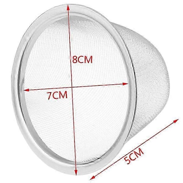 Gjenbrukbar tesil i rustfritt stål, tekanne, teblader, krydderfilter Outer diameter 8CM