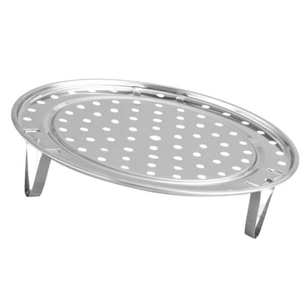 Dampstativ med avtakbart bein Rustfritt stål dampbrett Stativ Brødstativ Kjøkkenutstyr 24 cm