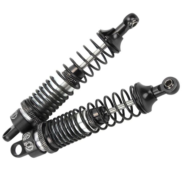2 kpl 100 mm RC-metalliset iskunvaimentimet HSP / RGT / Himoto / Redcat 1/10 RC-autolle Musta