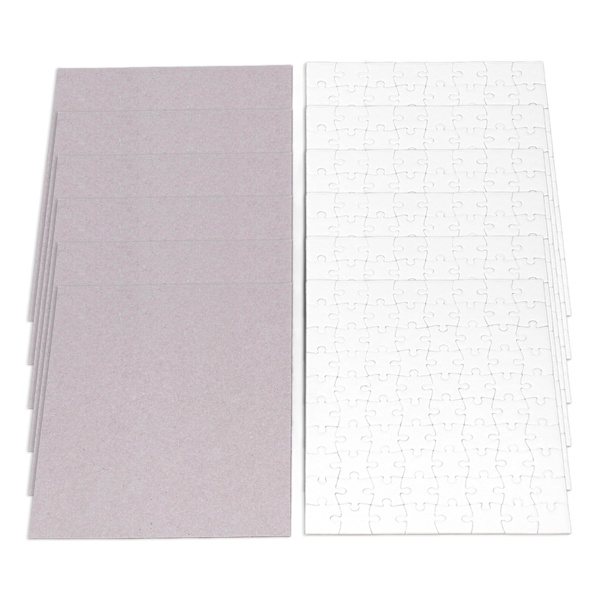 6 sæt sublimeringsblanker puslespil gør-det-selv termisk overførsel Heat Press Printing Crafts 7,8x5,7in