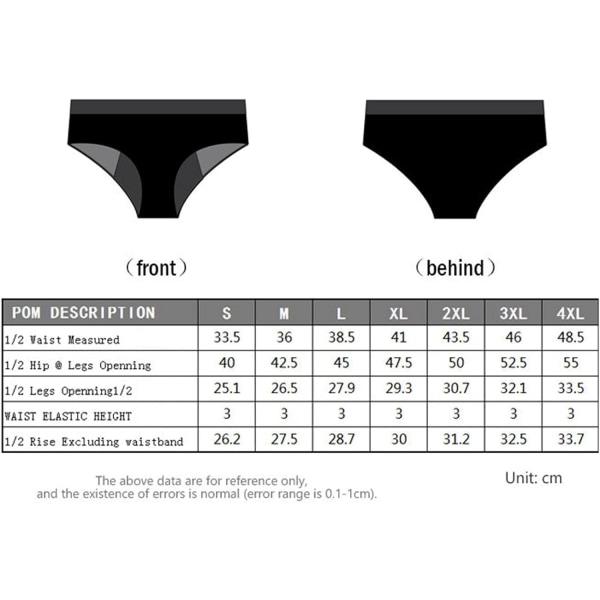 Menstruasjonsbadedrakt - Bikinitruse med høy midje for tenåringer og jenter, A-svart