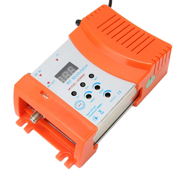 HD Multimedia Interface RF Modulator Professionel Support PAL NTSC Formater Digital Modulator til Hjemme-TV 90‑240V EU Stik
