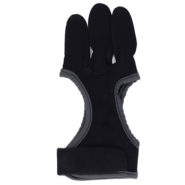 Archery 3 Finger Glove Dragsträng 3 Finger Guard Protection Tab för Traditional Recurve Bow L