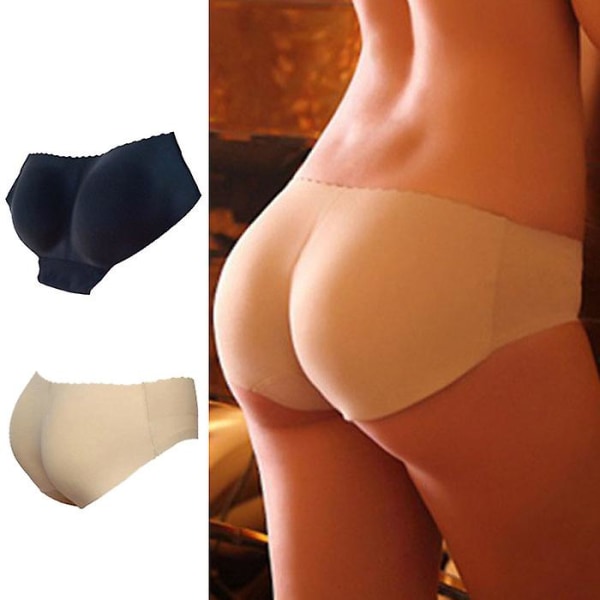 Shapewear för damer Höftlyft Andas falska rumpa Fast svampdyna skinkor och skinkor Tighta bottentrosor Black M