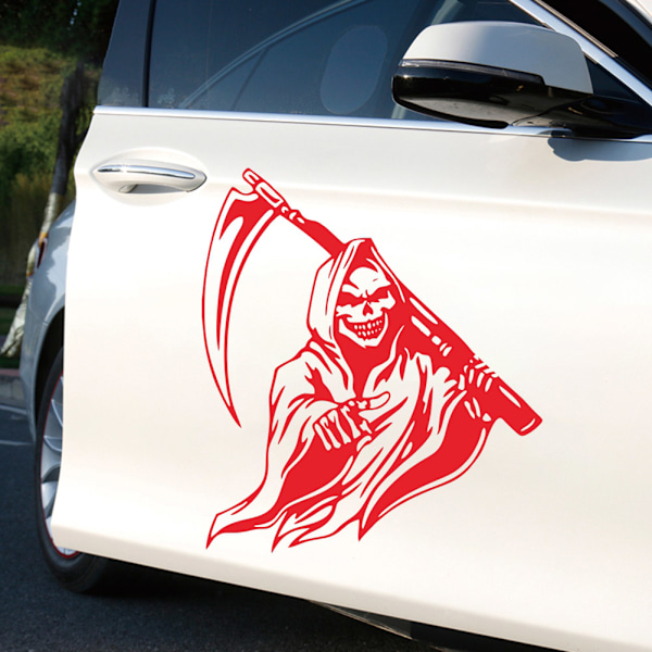 Grim Reaper Scythe Bilsticker Universal Klæbesticker Bilsticker Dekorativ Sticker