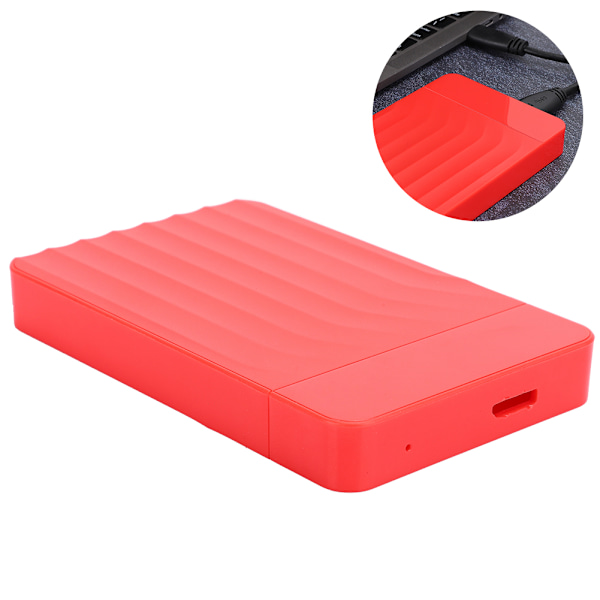 Harddiskveske HDD-hus Notebook-deler USB3.0 2,5 tommers SATA til USB Solid State SSDRed