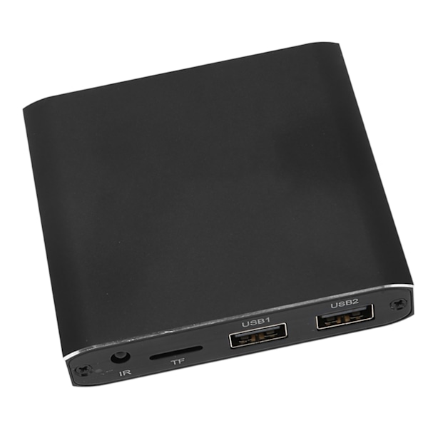4K Media Player UHD 30fps Video Bilde Musikk Mini HD Multimedia Interface Auto Play Loop Funksjon Media Player 100‑240V EU-kontakt