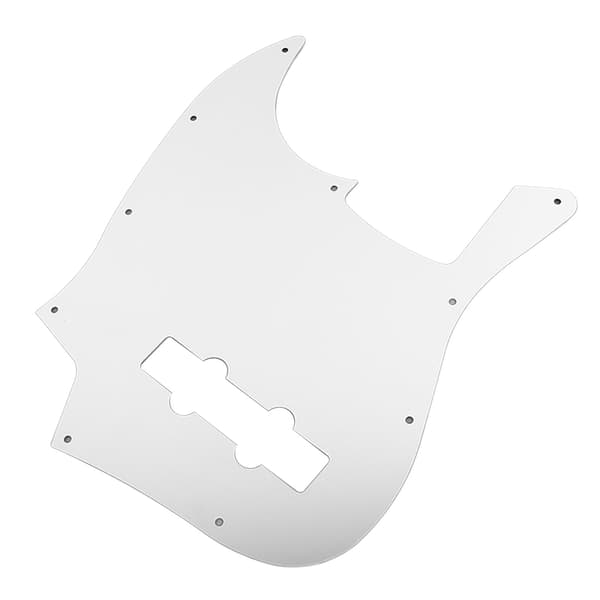 【NX】Elguitar Pickguard Front Pick Guard Jazz Bas Scratch Plate Aluminiumlegering Sølv