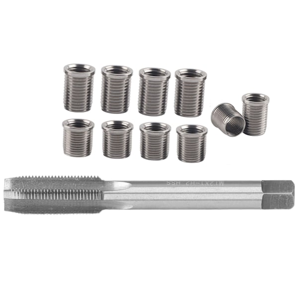 Reparationsværktøj til tændrørsgevind M10x1.0 Bolt + M12x1.0 Tap Biltilbehør Hardware Kit