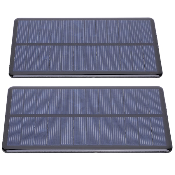 2 stk Mini Solpanel Epoxi Batteri Celleplade Modul Elektronisk Komponent 6V 210MA