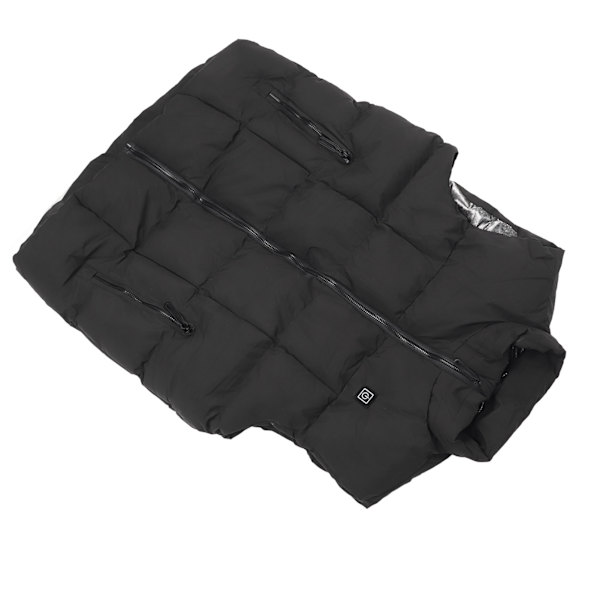 Uppvärmd Väst för Män och Kvinnor, Utomhus Vinter, USB Laddning, Vattentät, Lätt, 9 Zoner, Enkelt Styr, 2XL