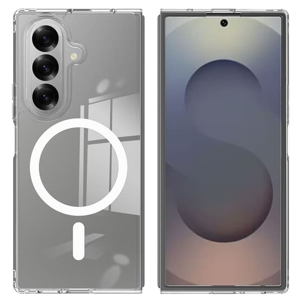 Compatible with Samsung Z Fold7 Transparent TPU Case - Transparent Transparent transparent