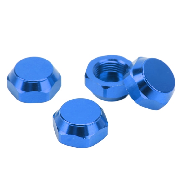 4 st 1/8 RC Hex Navmuttrar Dammsäkra Lätta 17mm Aluminium Hjul Hex Drivnav Adaptor Blå