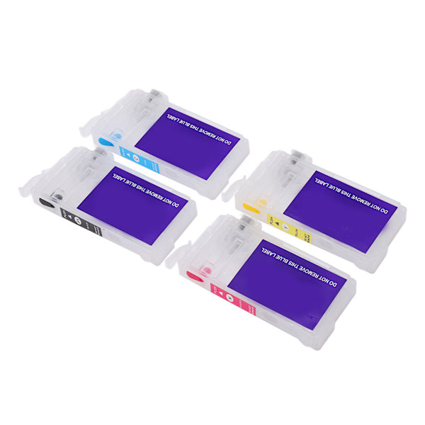 4 stk blækpatroner Refill Chipless til T802XL1 T802XL2 T802XL3 T802XL4 udskiftning af printer