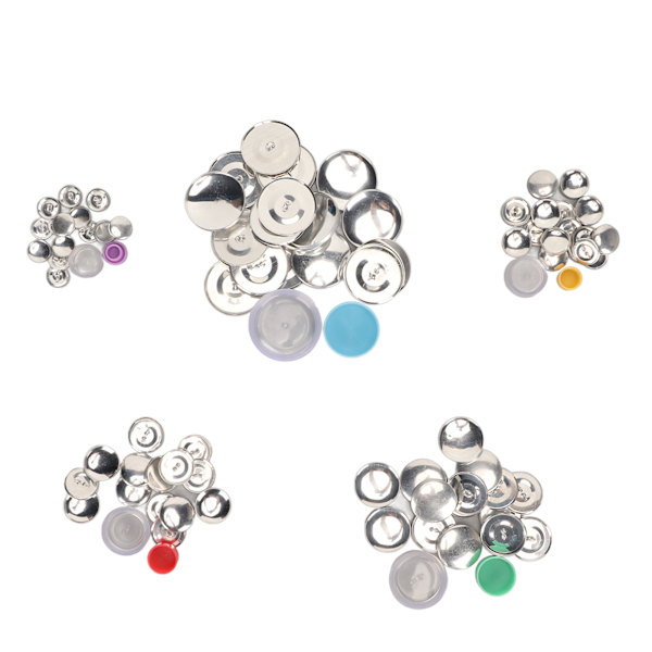 Cover Button Kit DIY Handcraft Flat Back Praktisk tygklädd knappsats för väsksömnad