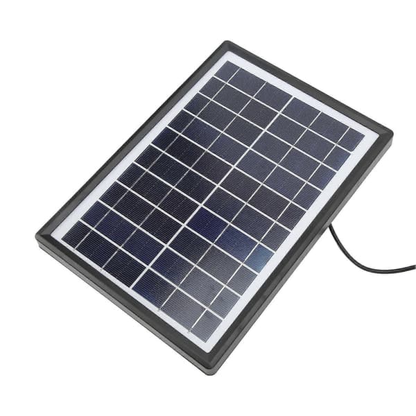 Solcellsdriven fontänpump för utomhusbruk med batteri, LED-ljus, flytande delad typ DC8V