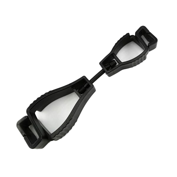 Handskar Clip Plast Anti Slip Hands Free Multifunktionell Bärbar Återanvändbar Handsk Clip Hållare Svart