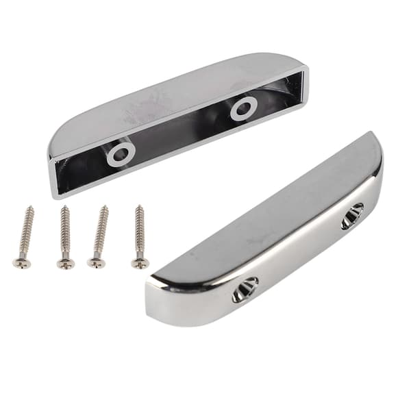 2 st Bas tumstöd Plast Anti-slip Lättvikt Jazzbasgitarr Tumfingerstöd GM04 Silver