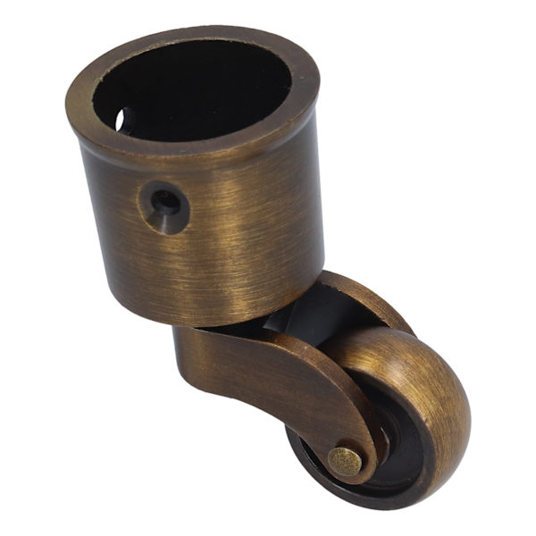Rund kopp Hjul Zinklegering Vintage Matt Utsökt Robust Hållbar Stabil Tyst hjul Dia Swivel