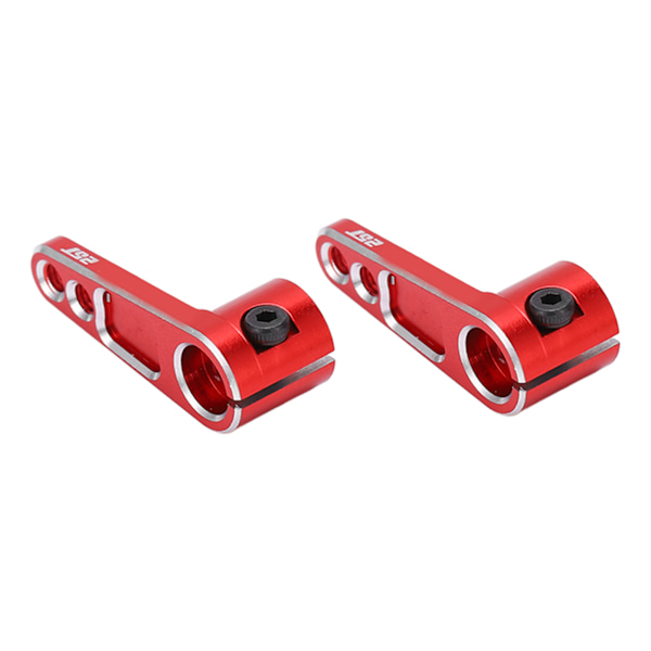 2 stk RC Styrearmer 25T Anodisert Behandling Nøyaktig Størrelse Stabil Ytelse Liten Lett Servo Horn Arm for RC Biler Rød