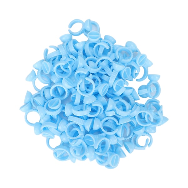 100 st Flower Lim Rings Engångs ögonfransar Fransar Extension Lim Cups Tillbehörshållare för ögonfransförlängning