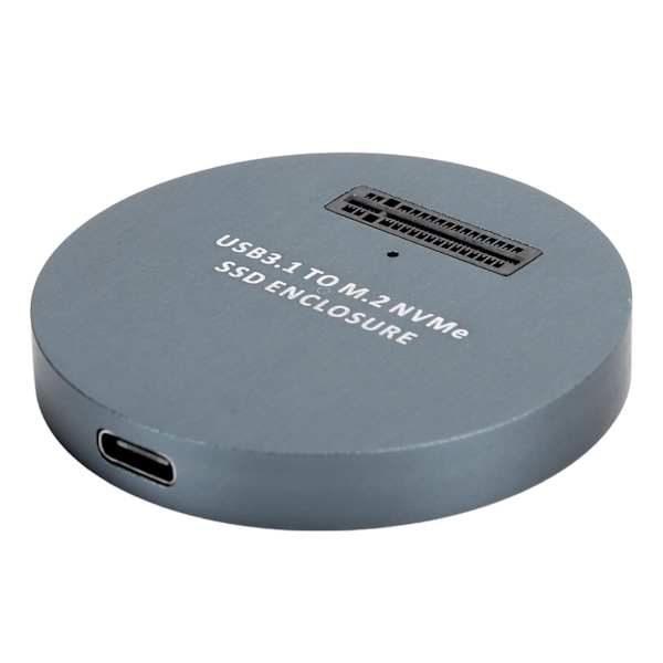 Hårddiskkabinett Adapterkabel NVME till USB3.1 Extern Gen2 Läsar SSD-omvandlare Grå