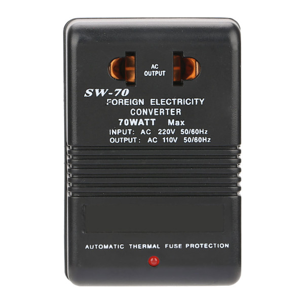【NX】220V til 110V Step Down Spenningsomformer Strømtransformator 70W CN-plugg