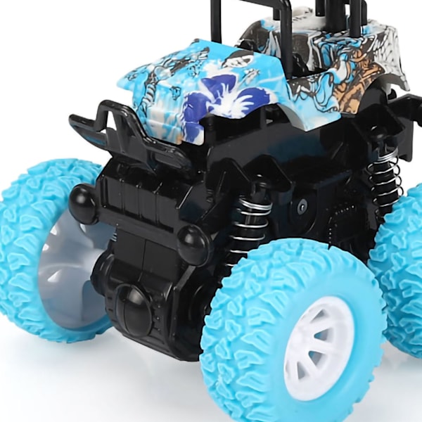 Mini Inertidrevet 4x4 Offroad Legetøjsbil Børne Legetøj Offroad Klatring Stuntbil Stødtålig Stunt Legetøjsbil Blå