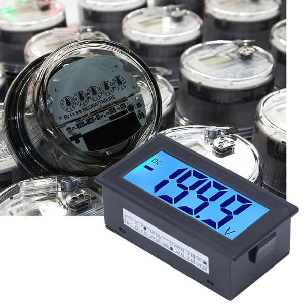 YB5135DB DC Digital Voltmeter LCD Display Spændingsmåler AC100-240V Strømforsyning DC 0-200V