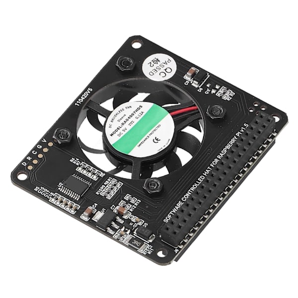 【NX】Køleventilator Modul med Strømafbryder Justerbar Hastighed til Raspberry Pi 4B 3B+/3B