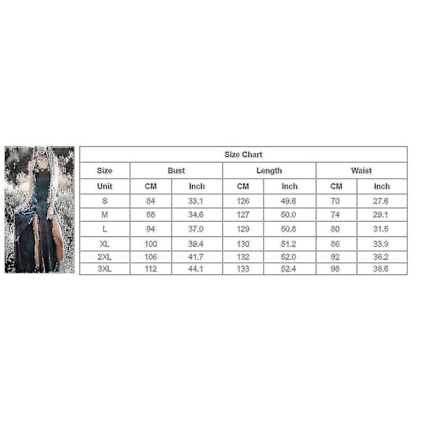 Gotisk Viking Tribal Ærmeløs Kjole Halloween Kostume Brun Vintage Kvinders Mardi Gras 3XL