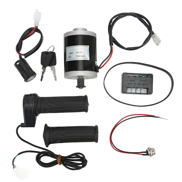 24V 100W Elektrisk Motorsett Synkron Girkasse Motor med Kontroller Lader Lås for Elektriske Scootere Sykler Tricycles