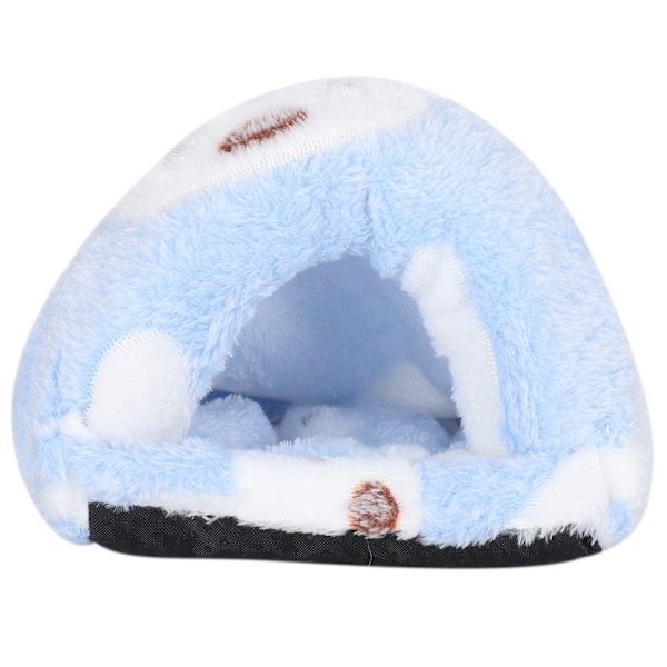 Mini Kjæledyr Vinter Sovesekk Bur Avtakbar Hamster Marsvin Varmt Hus Hule (Blå S)