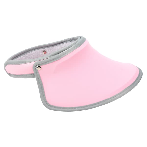 Elastisk strikket stoff pustende golf solhatt 360° rotasjon justerbar UV-beskyttelse lys rosa