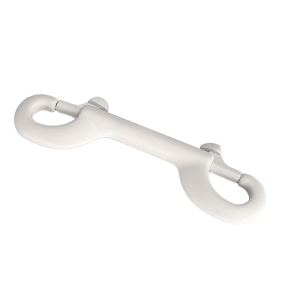 100 MM Dobbel Ende Snap Dykkekrok Hurtig Utgivelse 316 Rustfritt Stål Dobbel Ende Snap Krok for Dykking BCD Hvit