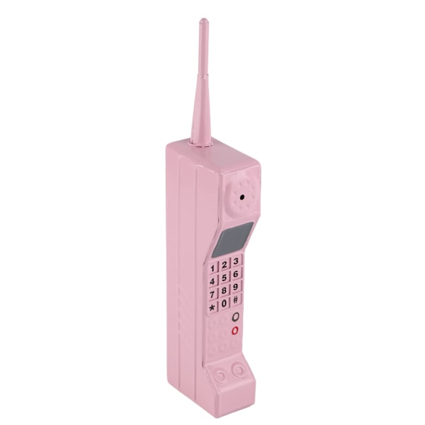 Retro mobiltelefon model Gammeldags mobiltelefon model pynt vintage simulering fotografisk rekvisit til hjemscenen rosa
