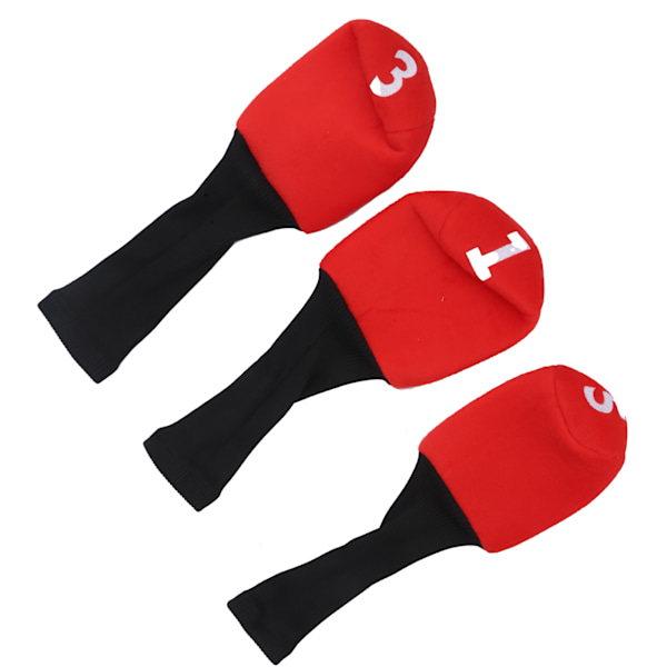 3 kpl kestäviä golfmailan päällisiä Headcover-mailojen suojukset kuljettajalle Fairway Wood Head