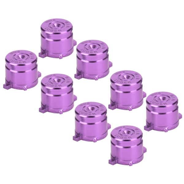 2 sett funksjonsknapper i aluminiumlegering Reservedeler Passer for PS4 Lilla
