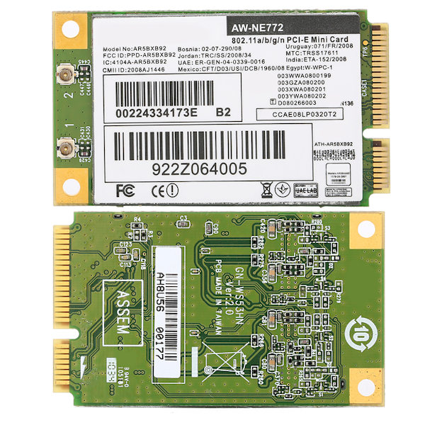 Trådløst netværkskort AR9280 AR5BXB92 Dual-Band 5G enhedsfrit support til UBNT-computerforsyning