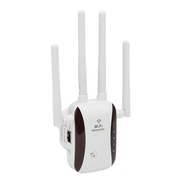 WiFi Range Extender 300 Mbps 4 Antenner Trådlös Signal Repeater Förstärkare för Home Office Hotel 100‑240VEU Plugg