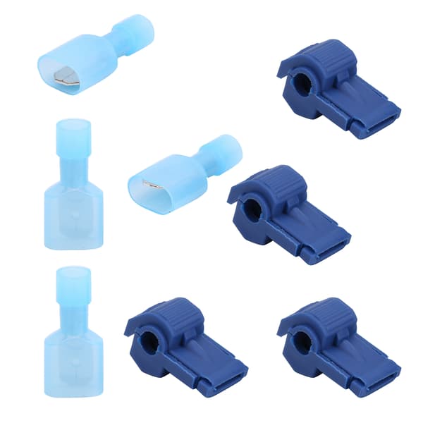 【NX】120 par TTap Quick Splice Wire Elektriske terminaler Koblingssortiment (blå)