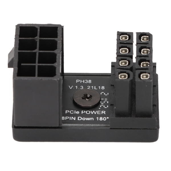 180 graders vinklet adapter fastloddet 8-pins hunn til 8-pins hann-adapter med isolasjonsdeksel for stasjonære grafikkort (PH38A+ 1 STK)