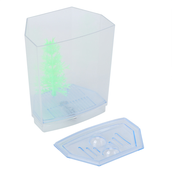 Mini Akvarium Transparent Vandplanter Opdrætskasse Yngel Inkubator (enkelt)