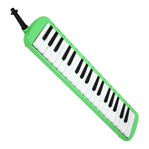 Melodica 37 tangenter Keyboard Blæseinstrument til begyndere professionel træning Grøn