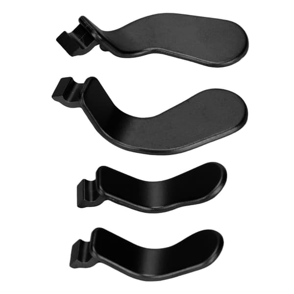 4 STK Controller Paddles Rustfrit stål Udskiftningscontroller dele Kompatibel med Xbox One Elite Controller Series 2 Model 1797 Sort